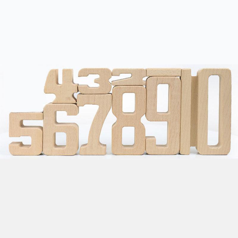 Fidtoy Mini Wooden Numbers Set Montessori Math Toy for Kids