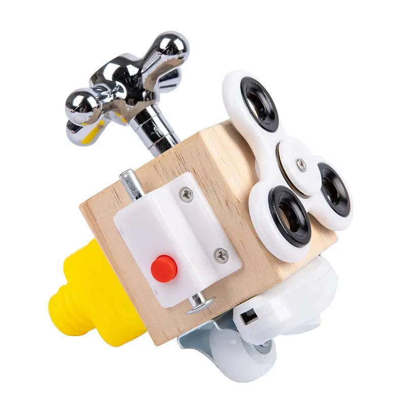 Fidtoy Montessori Busy Board Cube for Toddlers – Sensory & Cognitive Development Toy