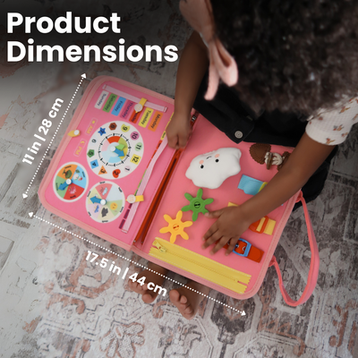 Fidtoy Montessori Busy Board for Toddlers Travel Learning Toy