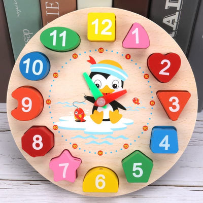 Reloj pingüino Montessori