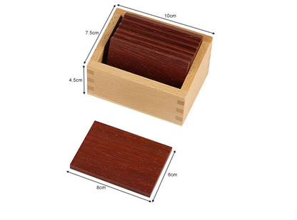 Montessori Baric Tablets - Sensorial Wooden Material for Pressure Discrimination