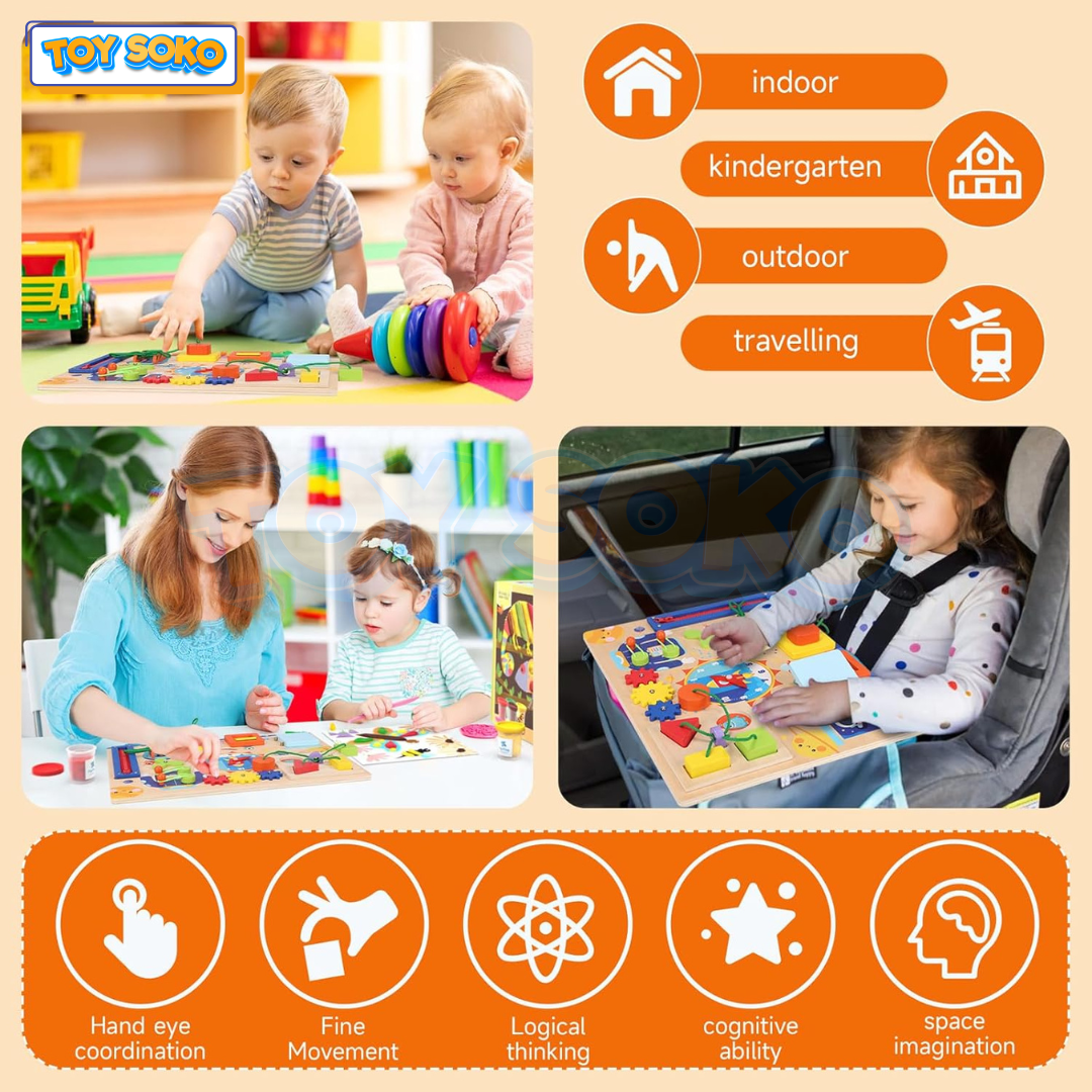 Cosmic Sensory Board – Interactive Learning Toys for Toddlers