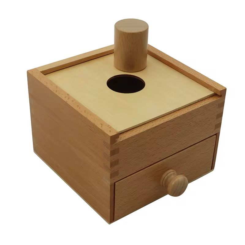 Buzón Montessori con clasificación de formas - Material para niños pequeños para la motricidad fina y la permanencia del objeto