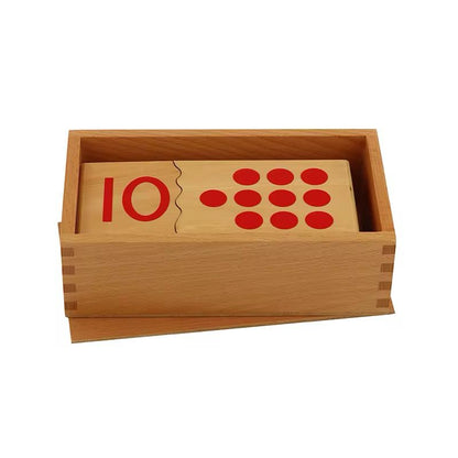 Montessori Number Puzzle 1–10 - Wooden Self-Correcting Math Matching Set
