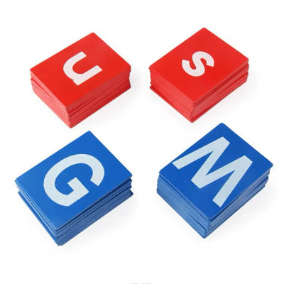 Montessori Upper and Lowercase Sandpaper Letters - Sensory Language Material for Early Writing Skills
