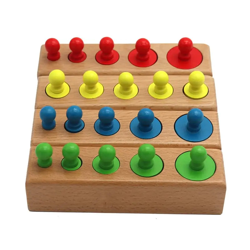 Fidtoy Montessori Volume Blocks – Wooden Educational Toy for Toddlers