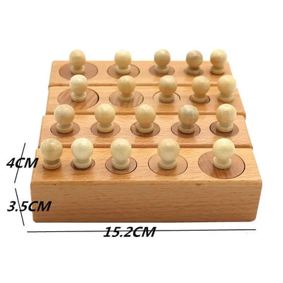 Fidtoy Montessori Volume Blocks – Wooden Educational Toy for Toddlers