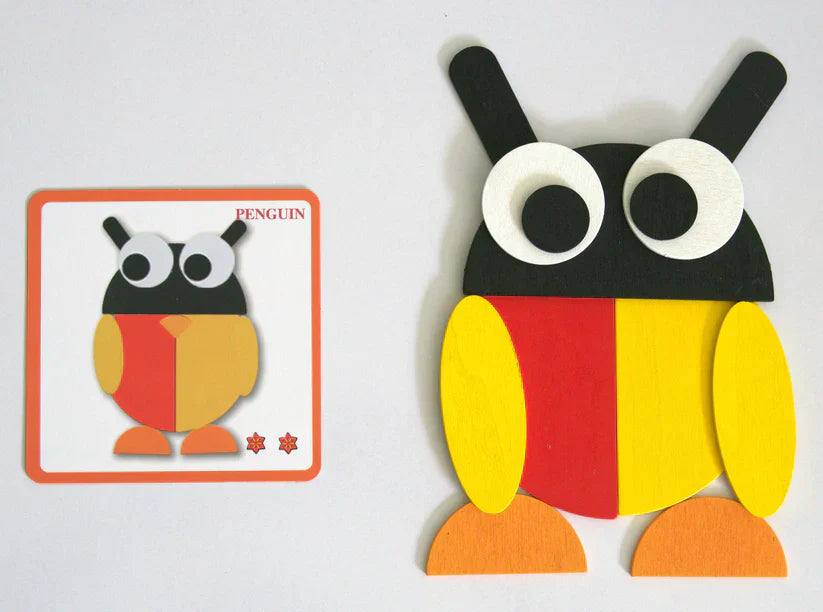 Fidtoy Puzzle géométrique Montessori