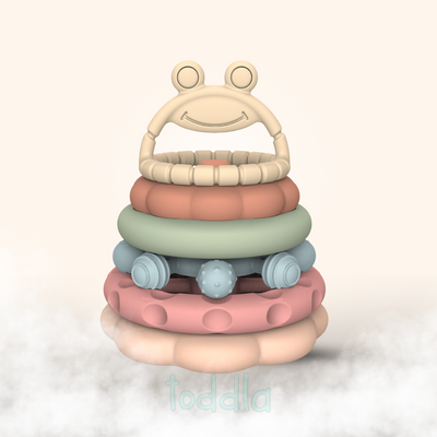 Fidtoy Montessori Stacking Teething Toy for Babies