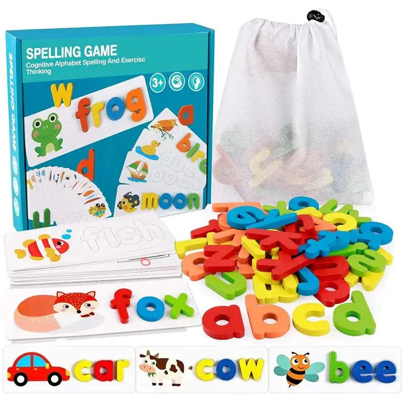 Montessori Wooden Spelling Game