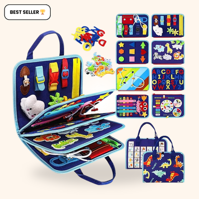 Fidtoy Montessori Busy Board for Toddlers Travel Learning Toy