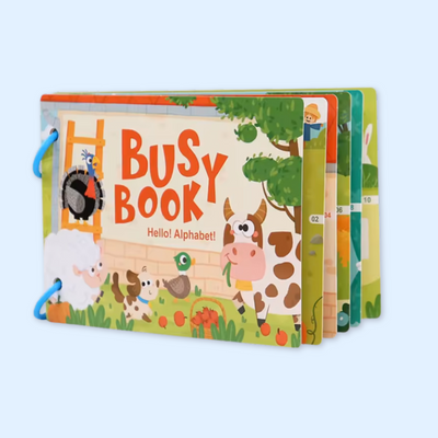 Fidtoy Montessori Busy Book for Toddlers Interactive Learning Alphabet