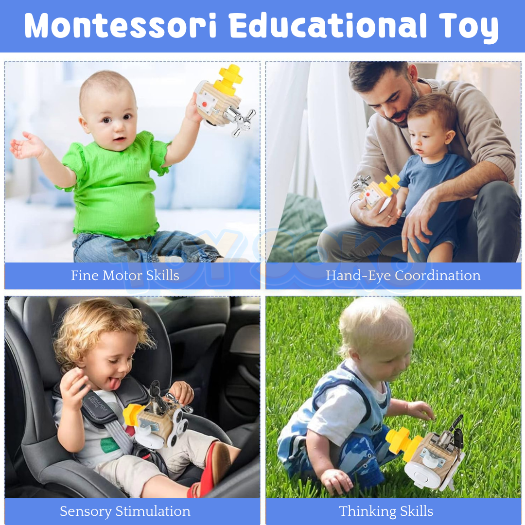 Montessori Activity Cube – Learning Toys for Preschoolers