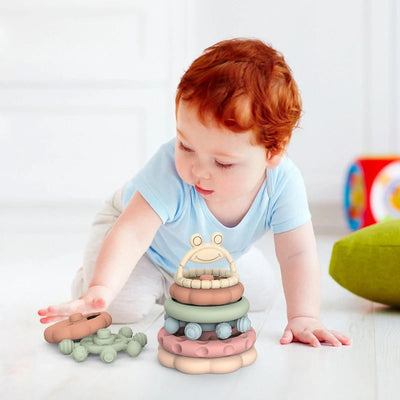 Fidtoy Montessori Stacking Teething Toy for Babies