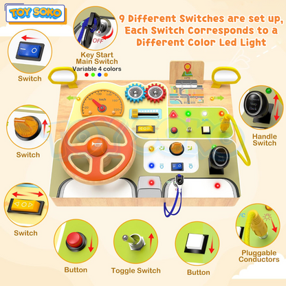 Steering Wheel Circuit Board - Montessori Toys for toddlers