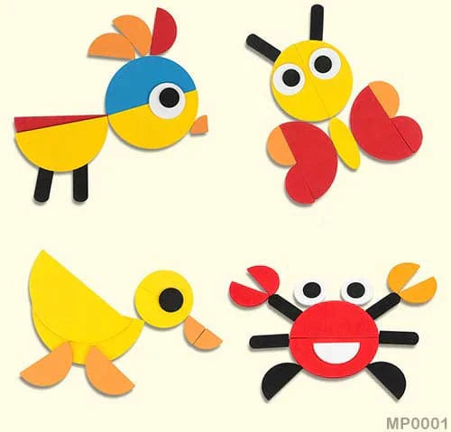 Fidtoy Puzzle géométrique Montessori