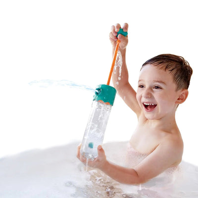 Juguete rociador de agua Fidtoy para bañera para niños pequeños con múltiples patrones de rociado