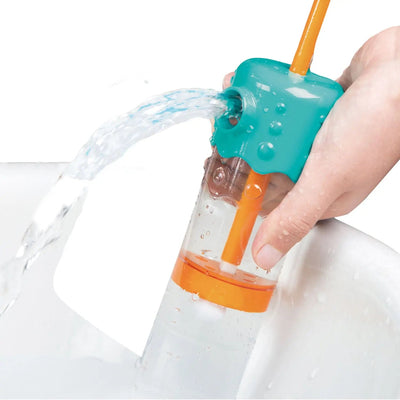 Juguete rociador de agua Fidtoy para bañera para niños pequeños con múltiples patrones de rociado