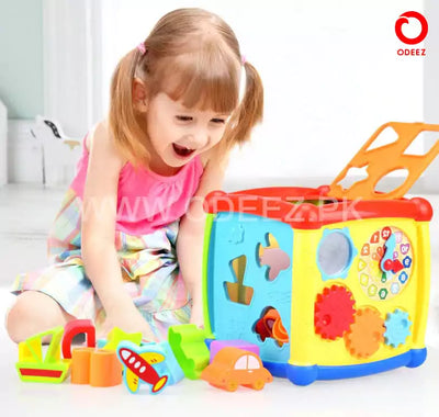Huanger Multiple Activity Sorting Cube with Piano - 520