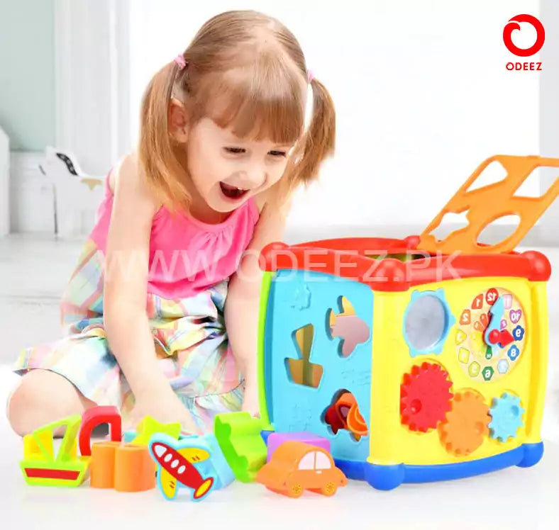 Huanger Multiple Activity Sorting Cube with Piano - 520