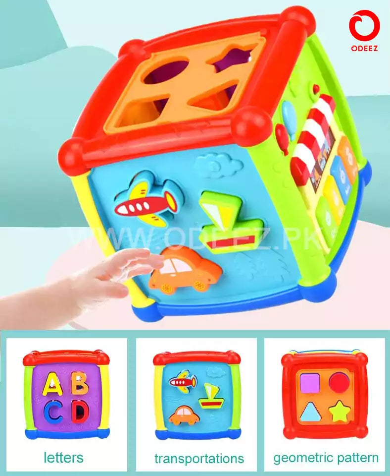 Huanger Multiple Activity Sorting Cube with Piano - 520