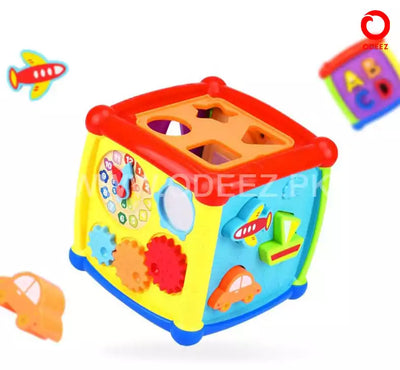 Huanger Multiple Activity Sorting Cube with Piano - 520