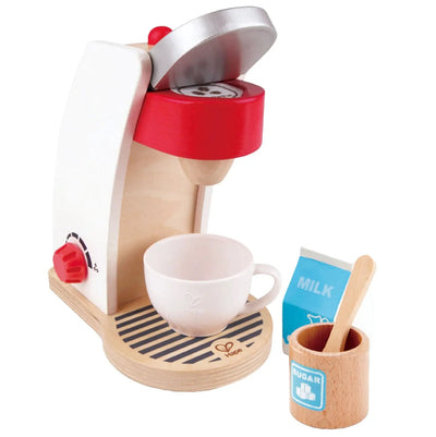 Fidtoy Wooden Coffee Maker Toy Kitchen Pretend Play Set
