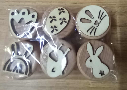 Montessori Kids Wooden Stamps Insects Bee Footprints Animals Butterfly lifecycle Set