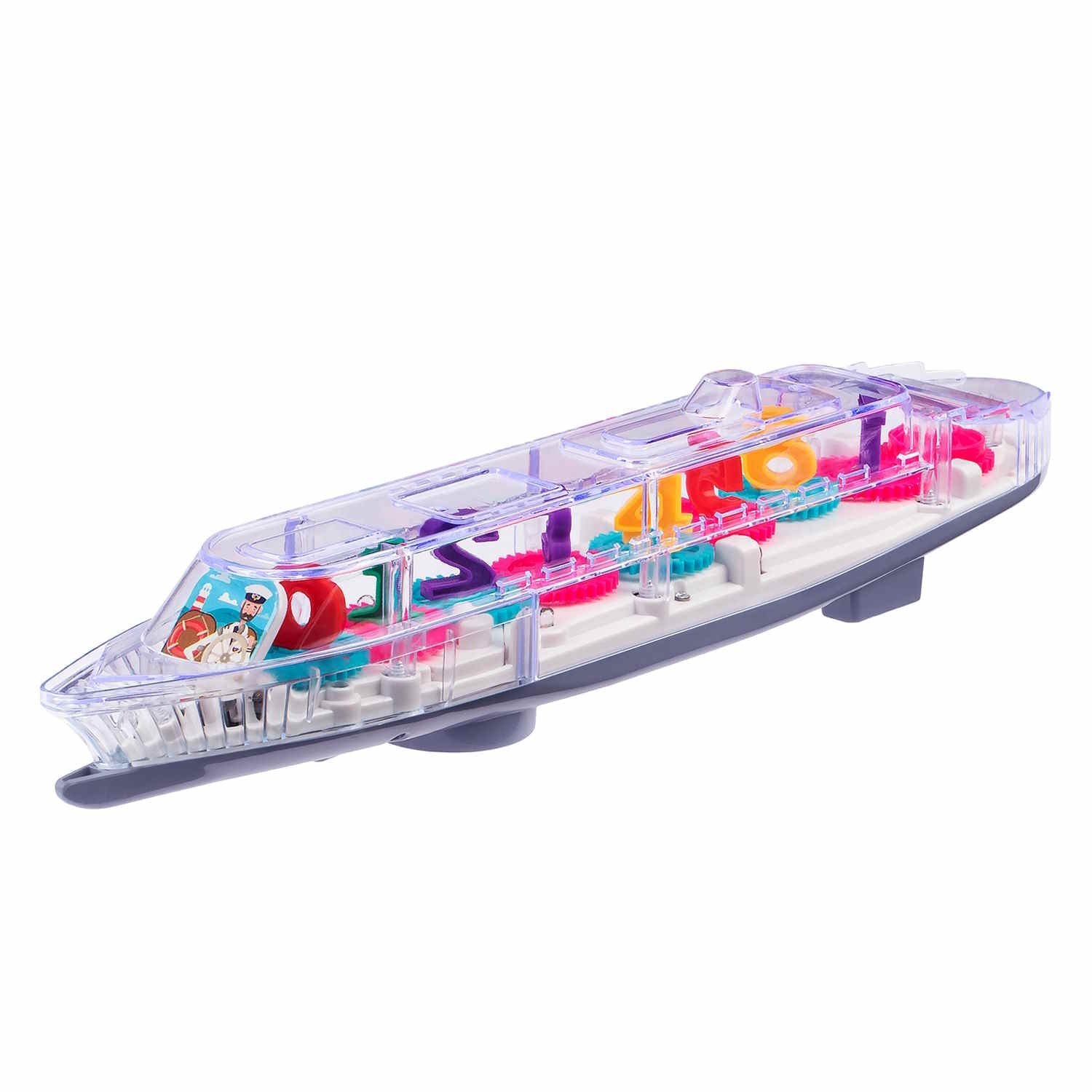 Barco de vapor con luz y sonido Number Gear para niños - 868