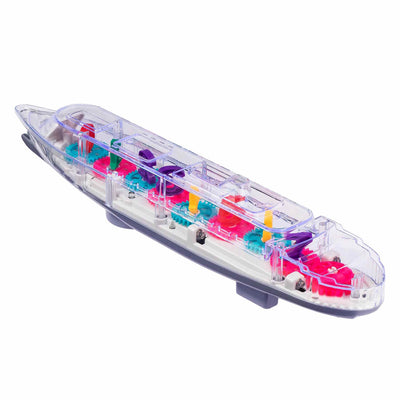 Barco de vapor con luz y sonido Number Gear para niños - 868