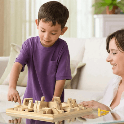 Jeu de dés de nombres en bois Fidtoy pour enfants de 3 ans et plus, jouet d'apprentissage des mathématiques
