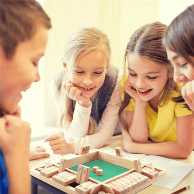 Jeu de dés de nombres en bois Fidtoy pour enfants de 3 ans et plus, jouet d'apprentissage des mathématiques