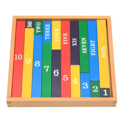 Varillas numéricas de madera: los mejores juguetes Montessori