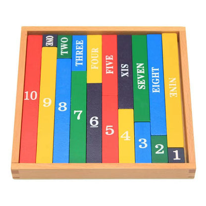 Wooden Numerical Rods-Best montessori toys