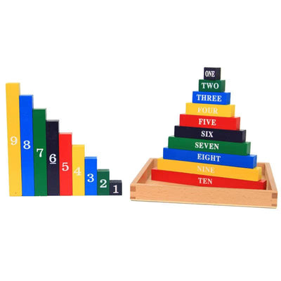Varillas numéricas de madera: los mejores juguetes Montessori