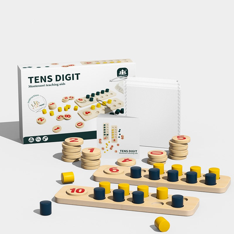 Basic Montessori Counting Pegs Number Counting Sticks Boards