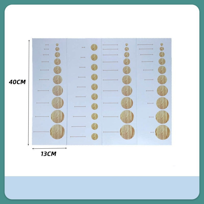 Montessori Knobbed Cylinders - Control Cards