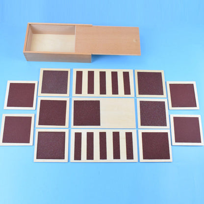 Montessori Rough and Smooth Board Sensorial Touch and Textures Matching Activity