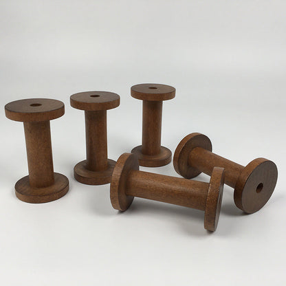 Montessori Loose parts Wooden Bobbin Vintage look Spools Kids Craft DIY