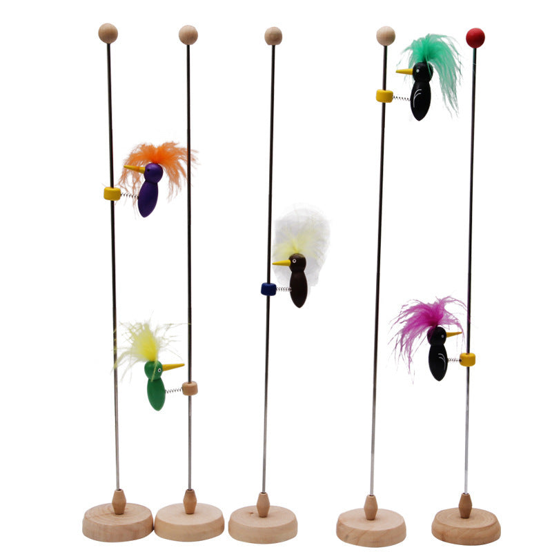 Wooden Pecker Bird Nodding Toy Decoration for Desk