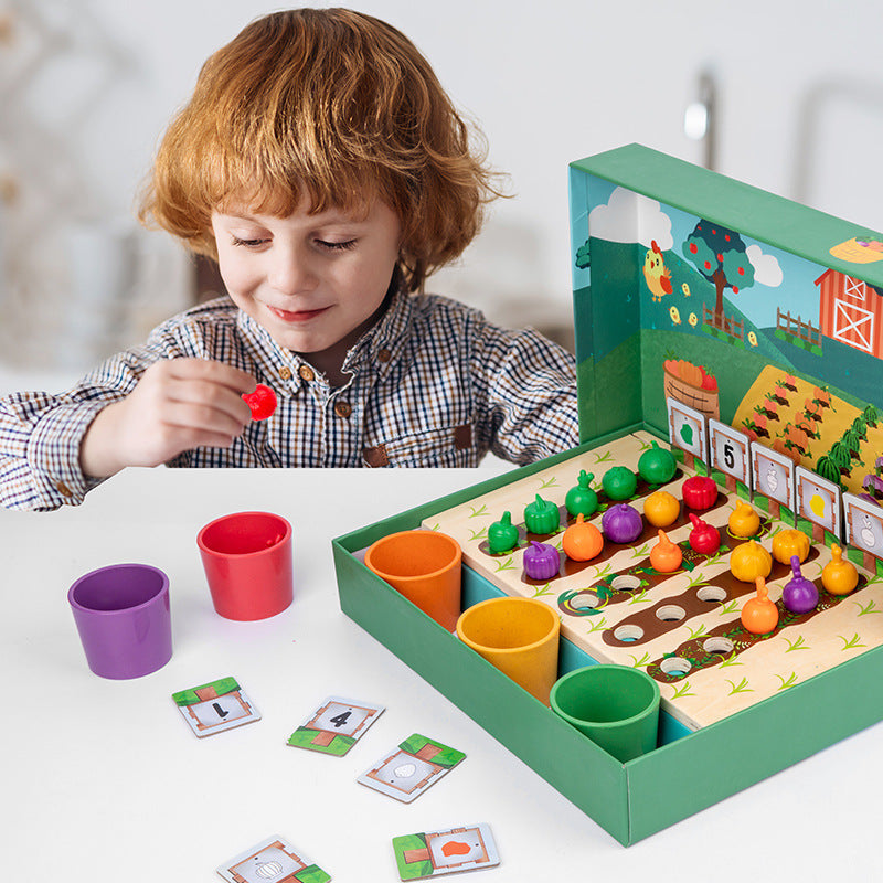 EduFarm – Apprendre en s'amusant – Jeu de comptage et de couleurs Montessori