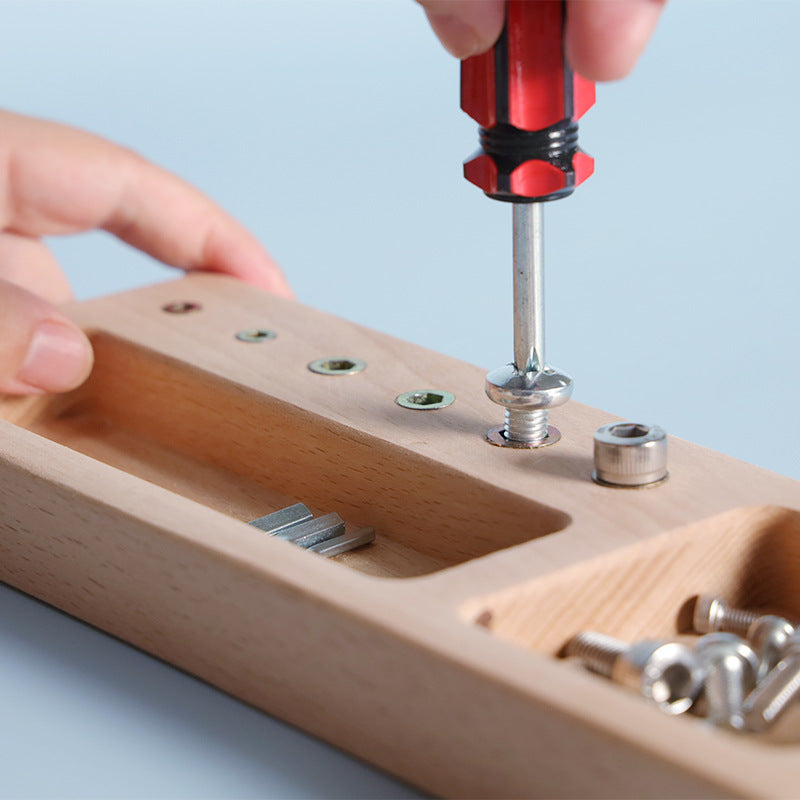 Happy Gumnut Montessori Screw Driver Board Multi Tool Activity Toy