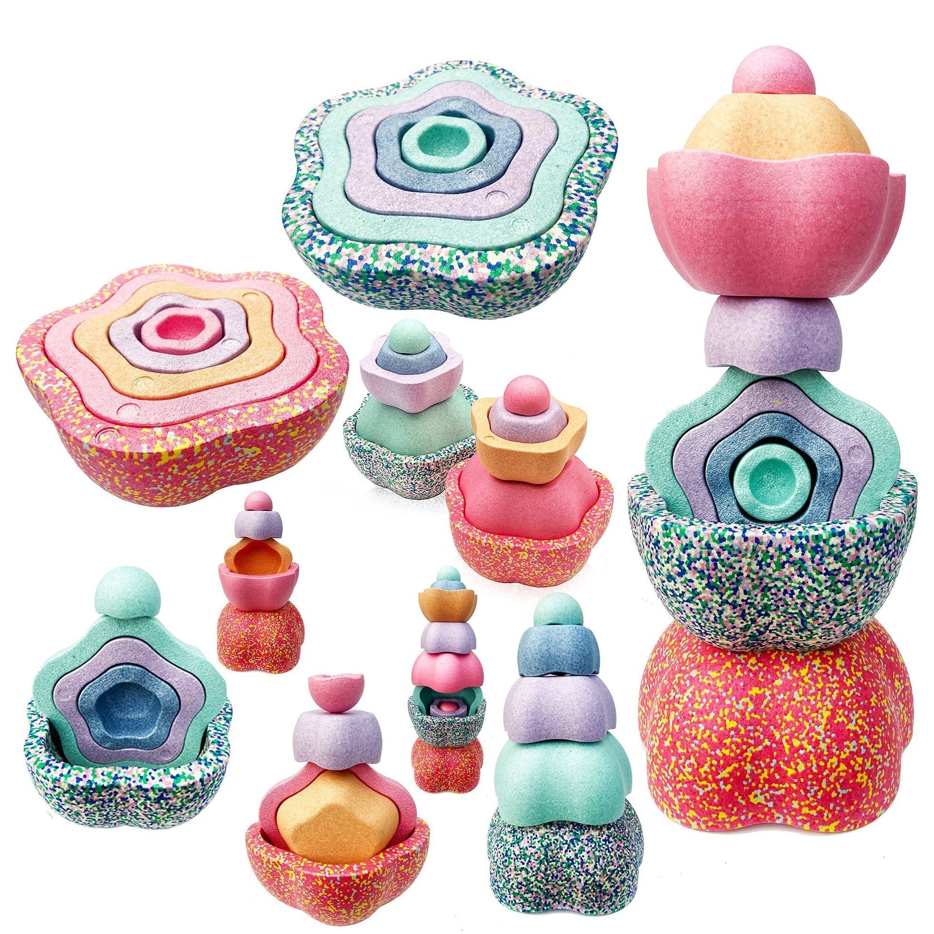 Balancing Stepping Stone Balance Boards and Hop Set of 5 EPP Toy