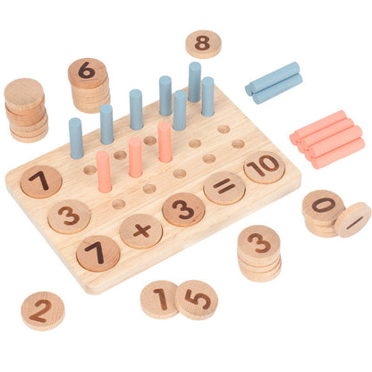Basic Montessori Math Counting Pegs Number Counting Sticks Board