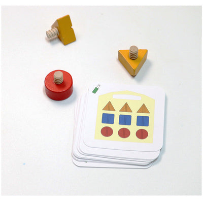 Planche d'activités Montessori en bois avec vis et écrous