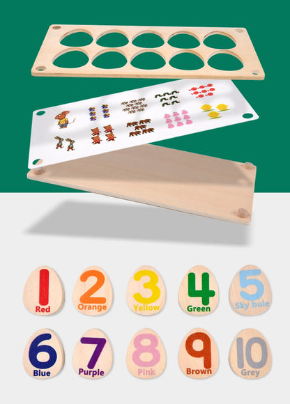 Number Pattern Category Matching Memory Game with Interchangeable Pages