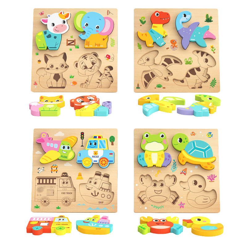 Montessori Wooden Chunky Puzzle