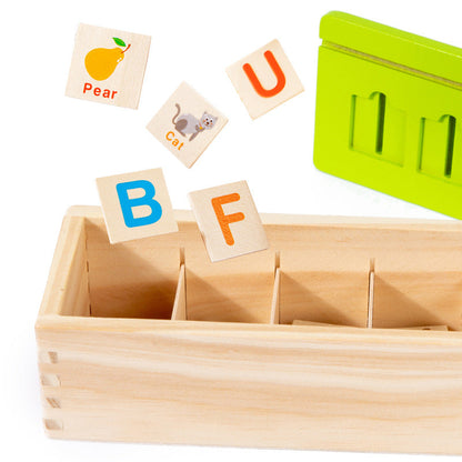 Category Classification Sorting Game with Montessori Kids Spelling toys