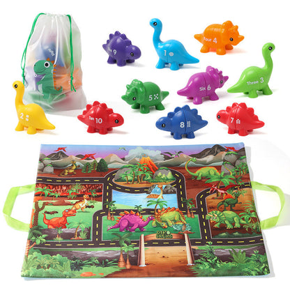 Dinosaur Number Matching Toy with Dino Theme