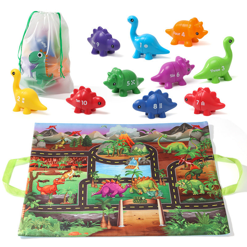 Dinosaur Number Matching Toy with Dino Theme